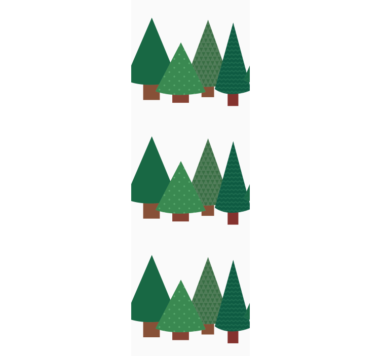 Pijnboompitten groenblijvende planten behang kerst - TenStickers