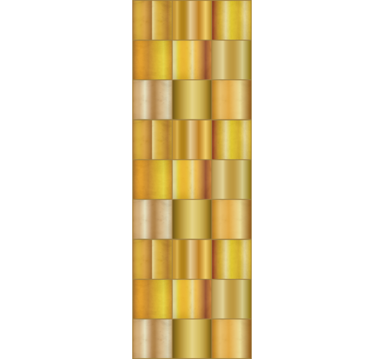 Gouden geometrisch patroon behang print - TenStickers