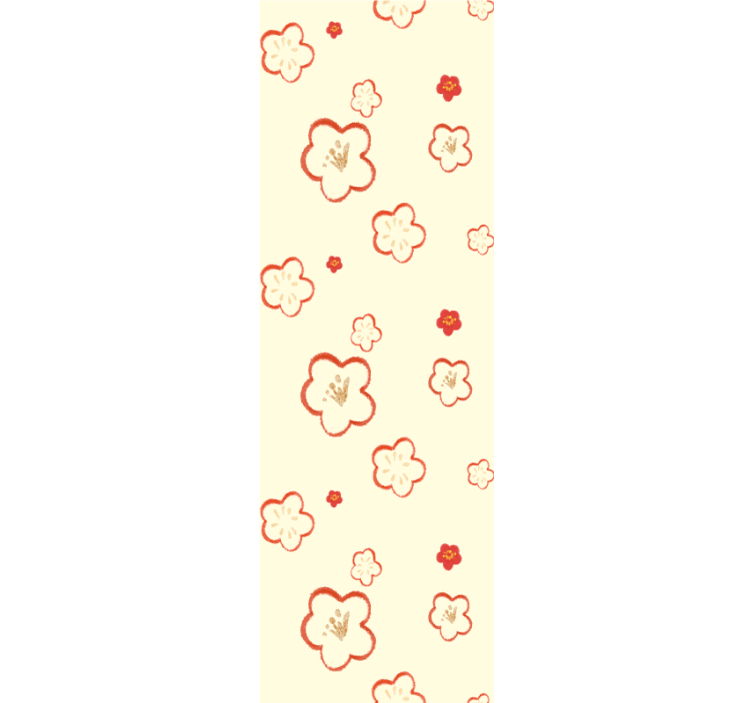 Delicate bloemenpatronen behang bloemen - TenStickers