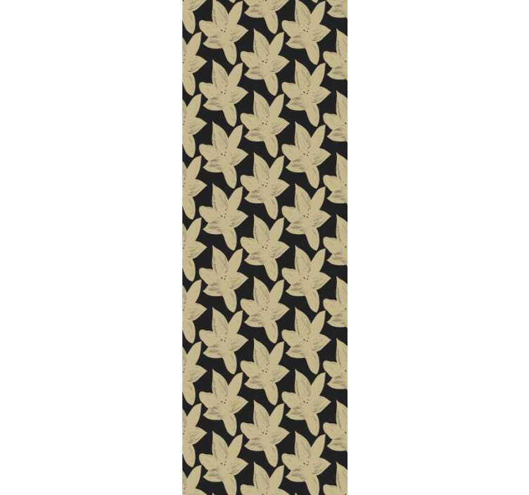 Elegante bloemenbladeren badkamer behang - TenStickers