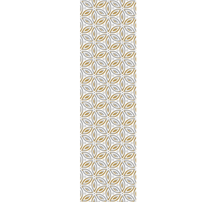 Patroon bloemenmotief tegels behang - TenStickers