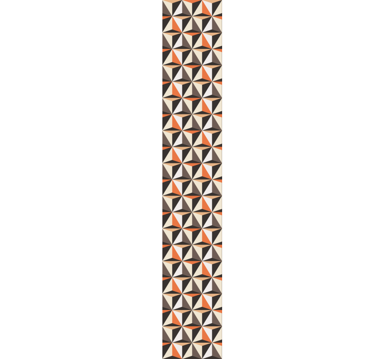 Geometrische driehoeken opstelling woonkamer behang - TenStickers