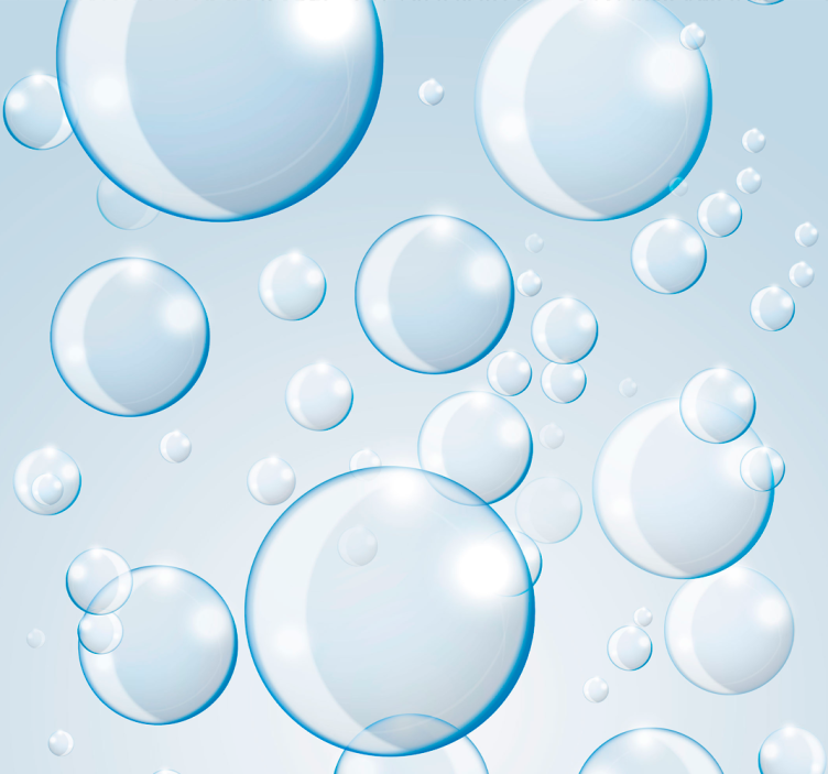 Abstract behang met Bubbels - TenStickers