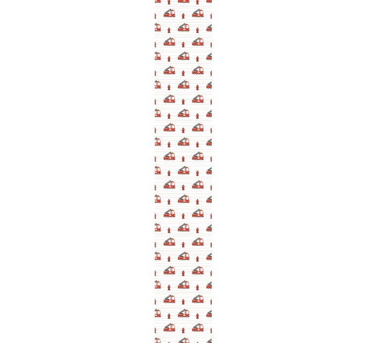 Brandweerpatroon behang kinderkamer - TenStickers