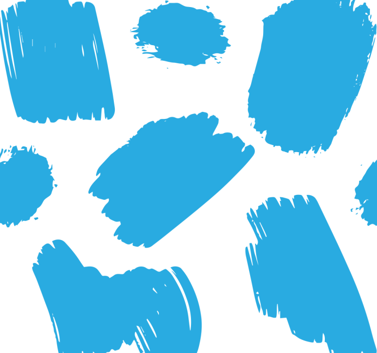 Abstracte penseelstreken abstract behang - TenStickers