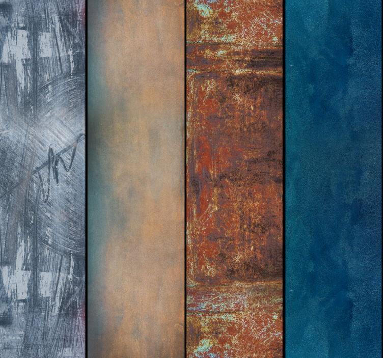 Slaapkamer behang met abstracte kunst - TenStickers