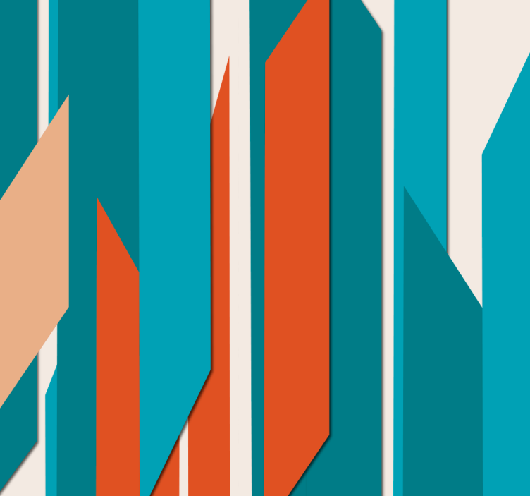 Geometrische muurdecoratie geometrisch behang - TenStickers