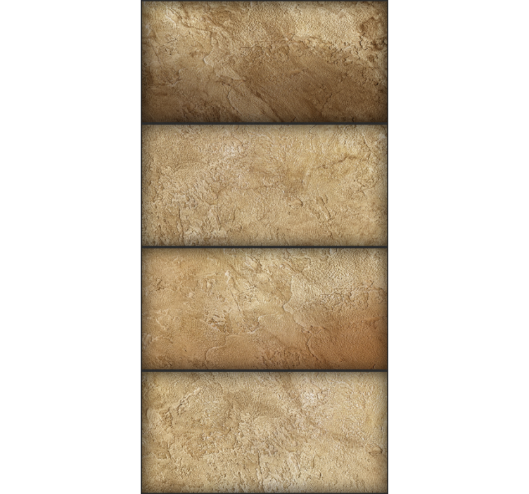 Aarden tegelrooster betonlook behang - TenStickers