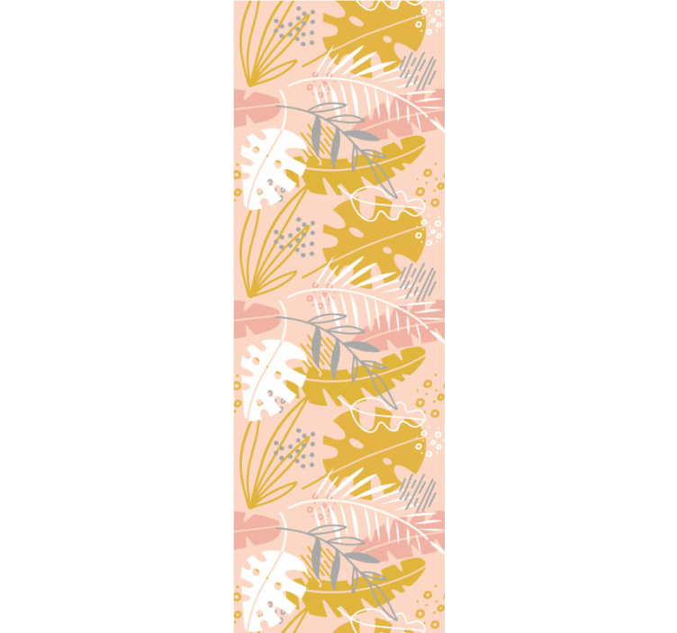 Tropische bladcollectie behang bloemen - TenStickers