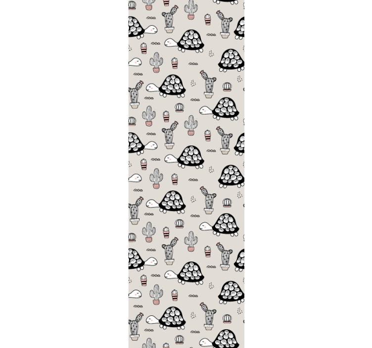 Schildpad patronen dieren behang - TenStickers