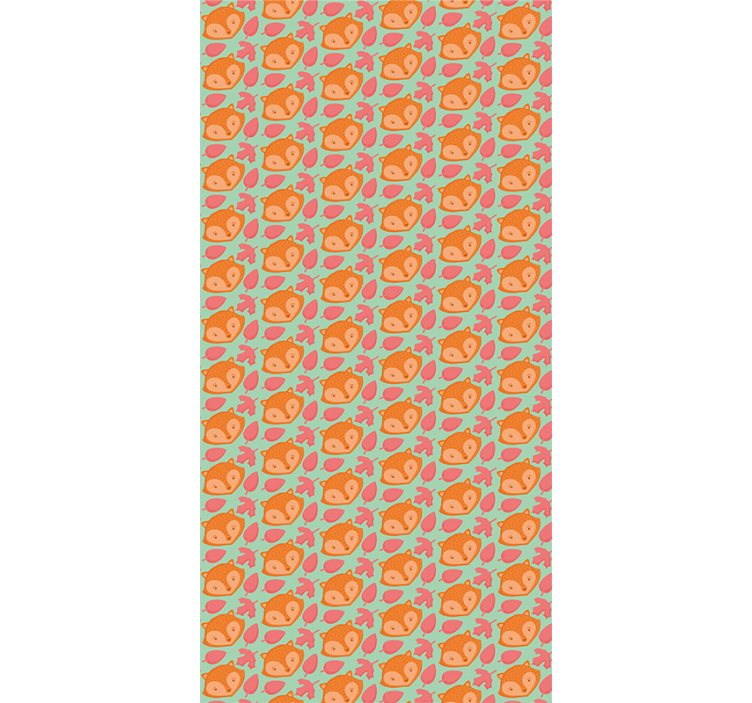 Speels vispatroon dieren behang - TenStickers