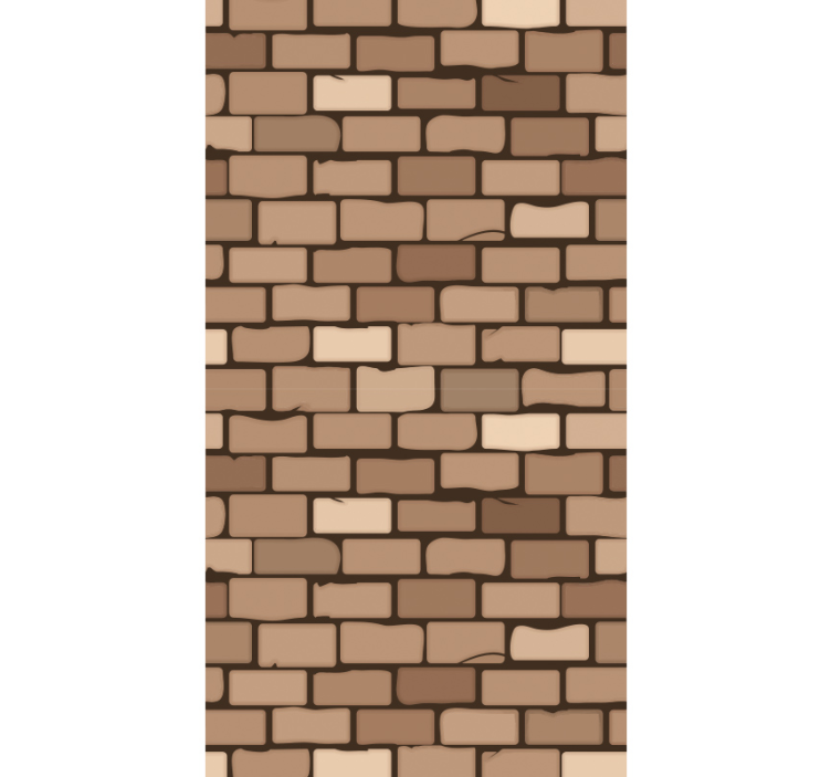 Moderne baksteentextuur keuken behang - TenStickers