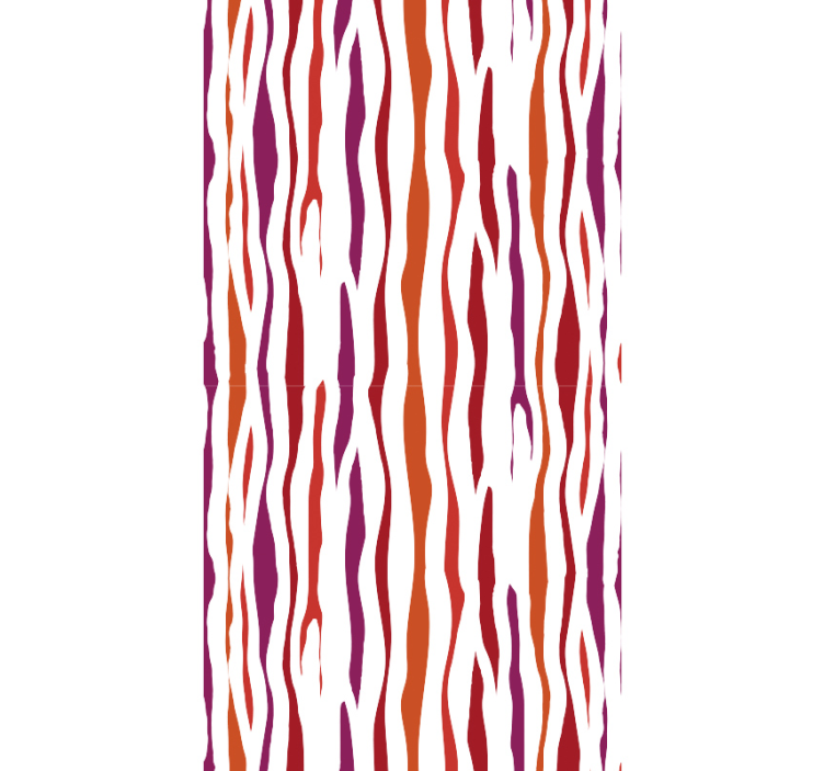 Gebogen golfpatronen geometrisch behang - TenStickers