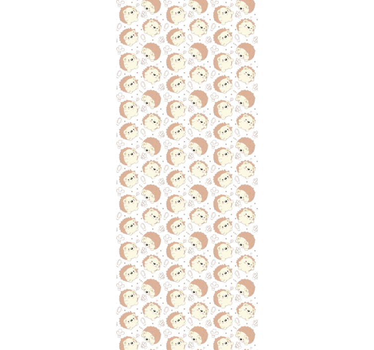 Egelmotief behang kinderkamer - TenStickers