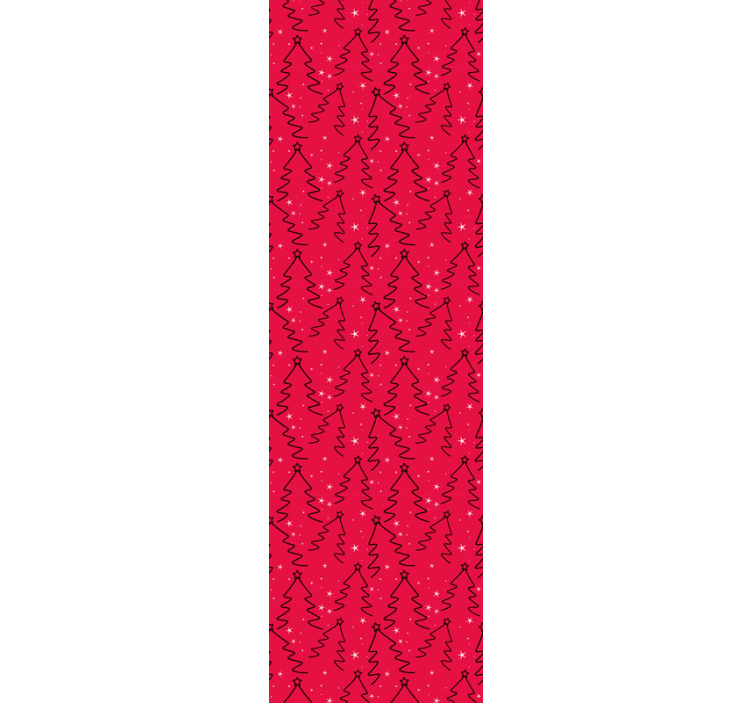 Decoratieve vakantiebomen behang kerst - TenStickers