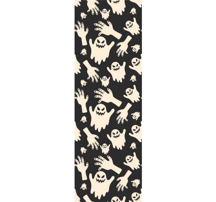 Spookachtige handpatronen halloween behang - TenStickers
