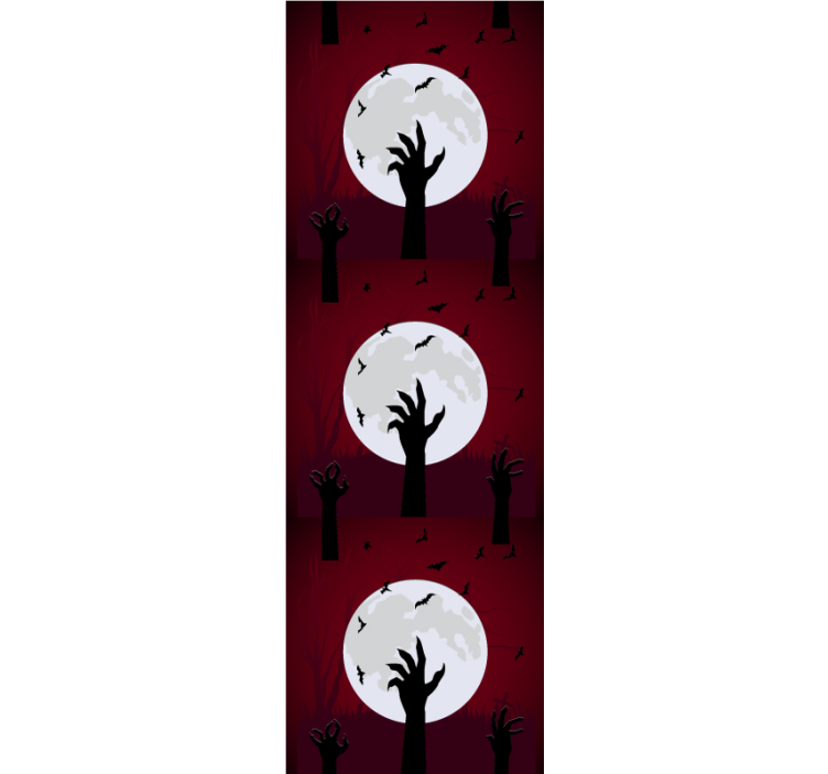 Griezelige maanverlichte scène halloween behang - TenStickers