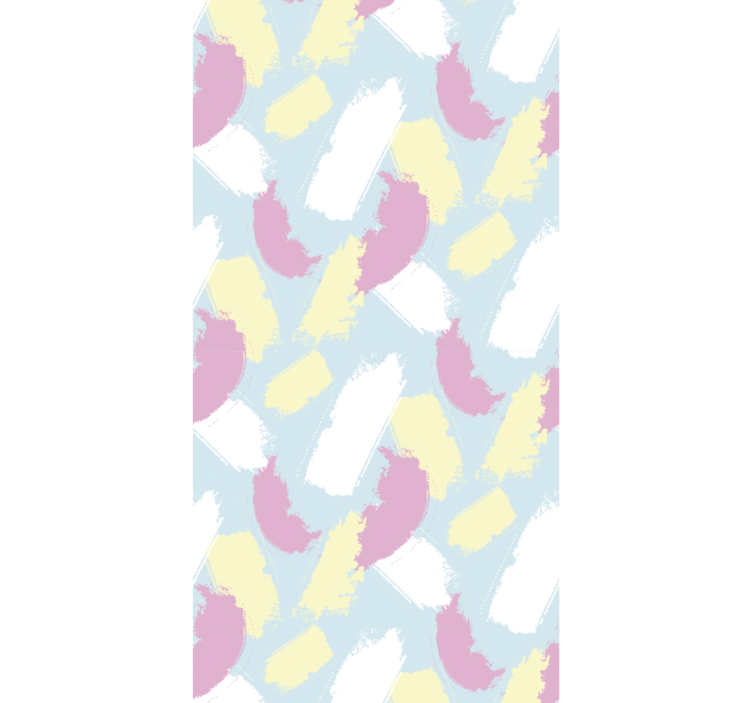 Abstracte penseelstreken behang hoofd slaapkamer - TenStickers