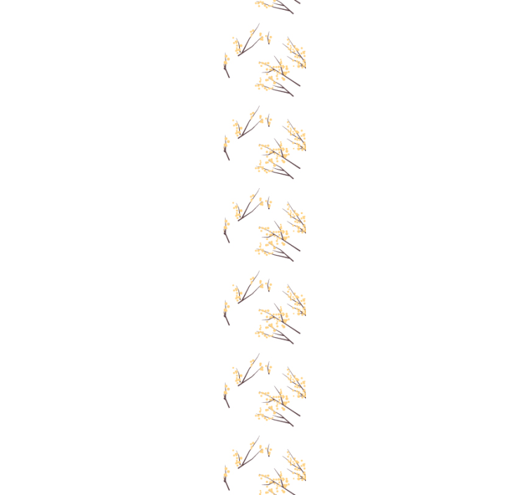 Delicate bloementakken behang bloemen - TenStickers