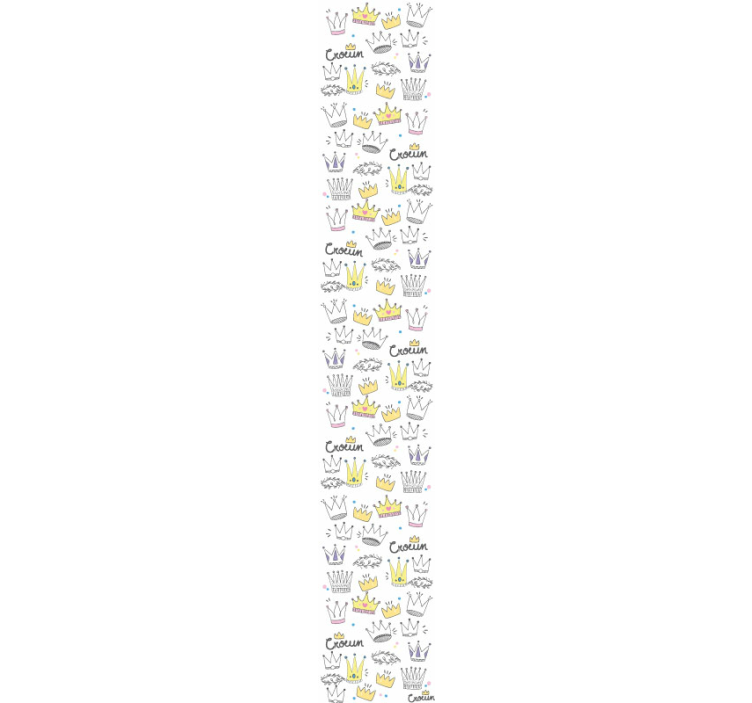 Kroonpatroon ontwerp behang kinderkamer - TenStickers