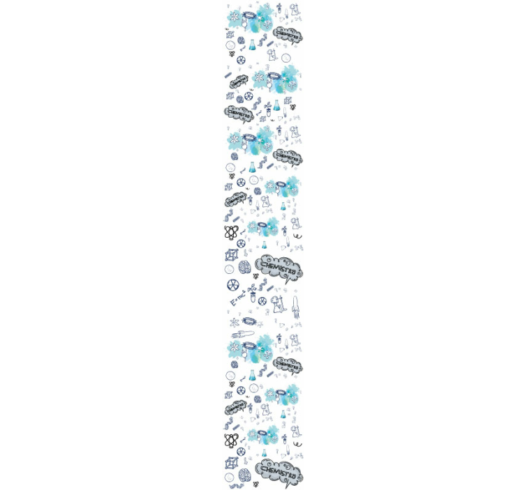 Scheikunde elementen ontwerp behang landen en steden - TenStickers