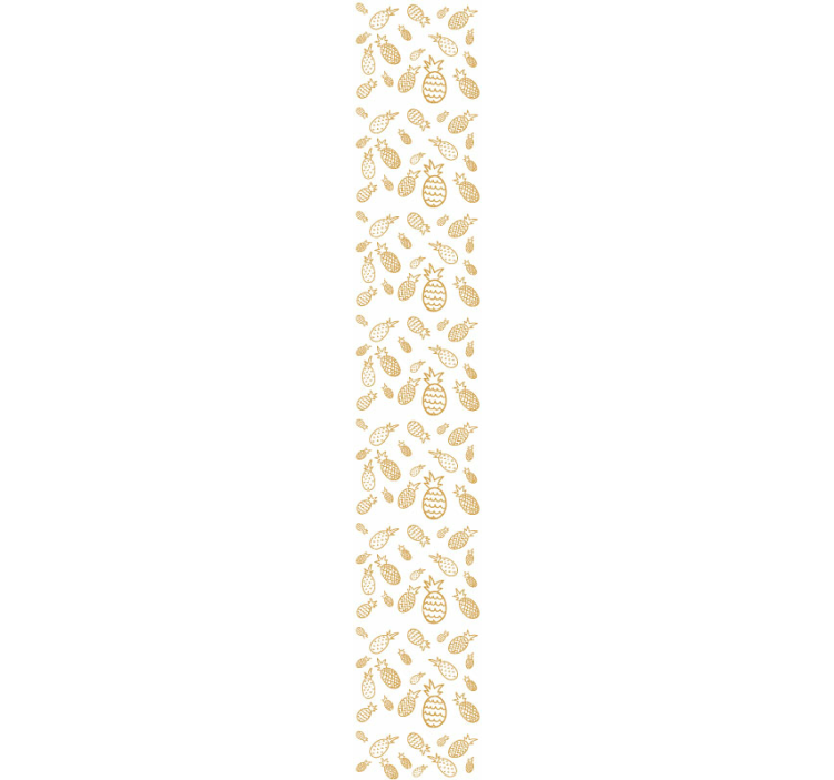 Tropisch ananasontwerp keuken behang - TenStickers