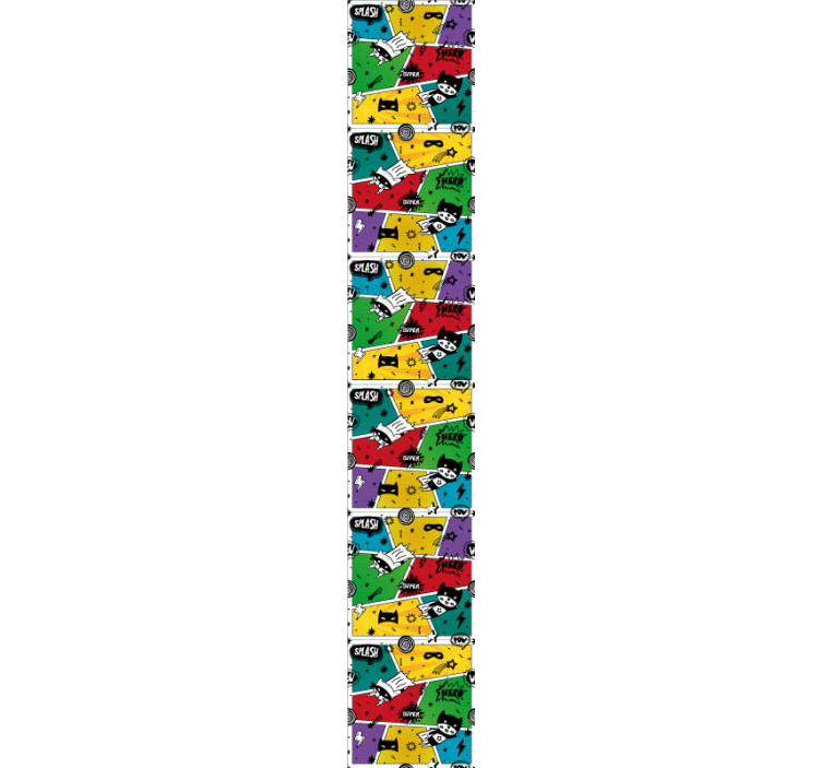 Stripfiguren behang kinderkamer - TenStickers