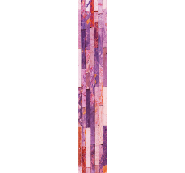 Roze elegante panelen marmeren behang - TenStickers