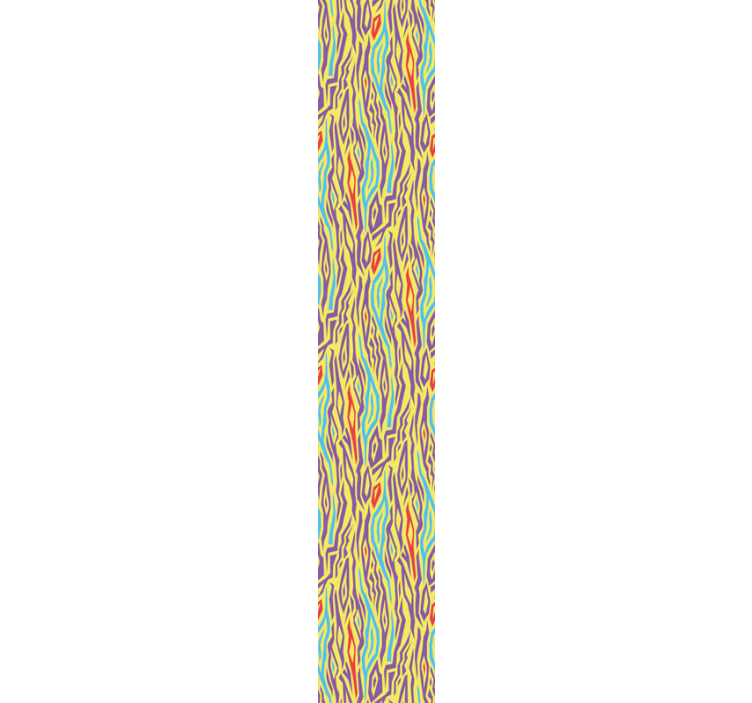 Kleurrijke golven abstract behang - TenStickers