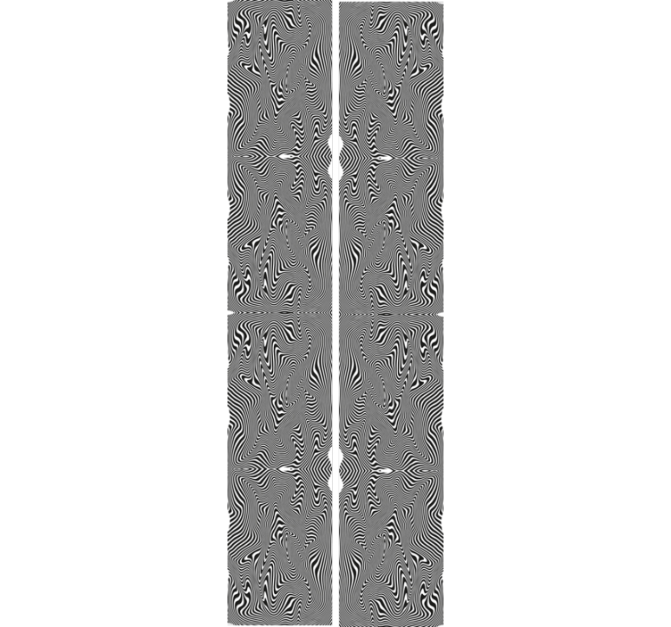 Gebogen motief behang zebra - TenStickers