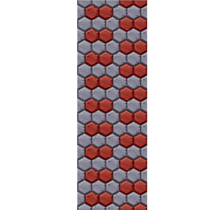 Zeshoekige harmonie geometrisch behang - TenStickers