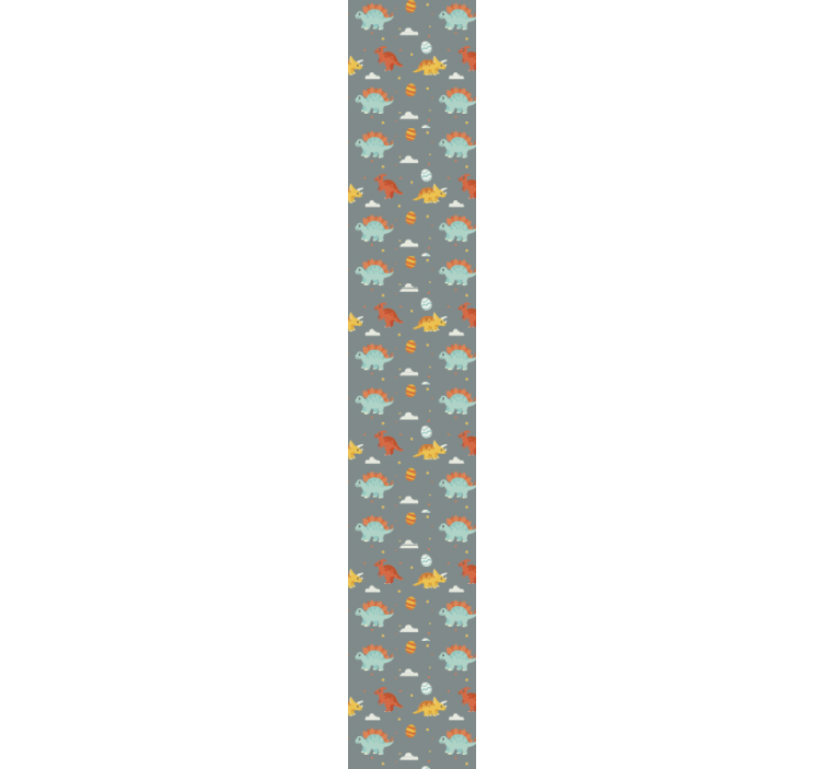 Speelse dinosaurusscène dino behang - TenStickers