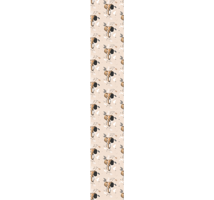 Patroon met olifantenmotief olifanten behang - TenStickers