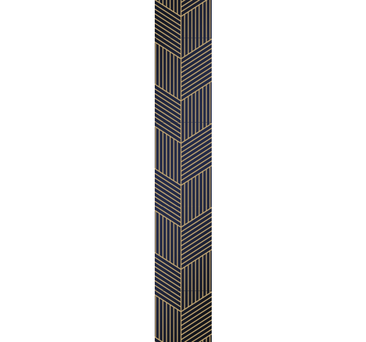 Hoekig geometrisch motief geometrisch behang - TenStickers