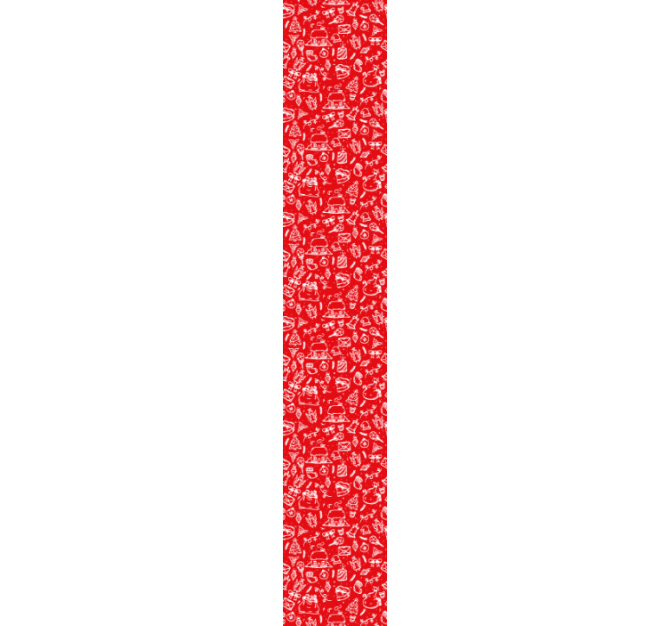 Rood bloemmotief natuur behang - TenStickers