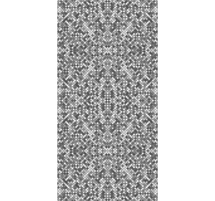 Visgraat illusie geometrisch behang - TenStickers