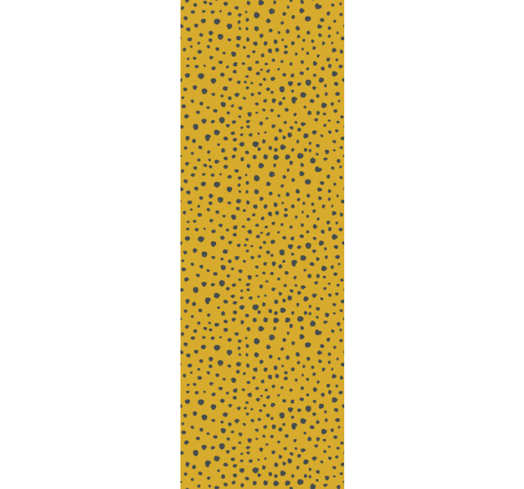 Geel polka dot ontwerp behang  - TenStickers