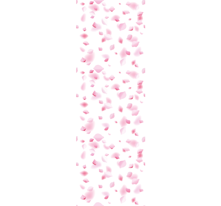 Bloemblaadjesmotief behang bloemen - TenStickers