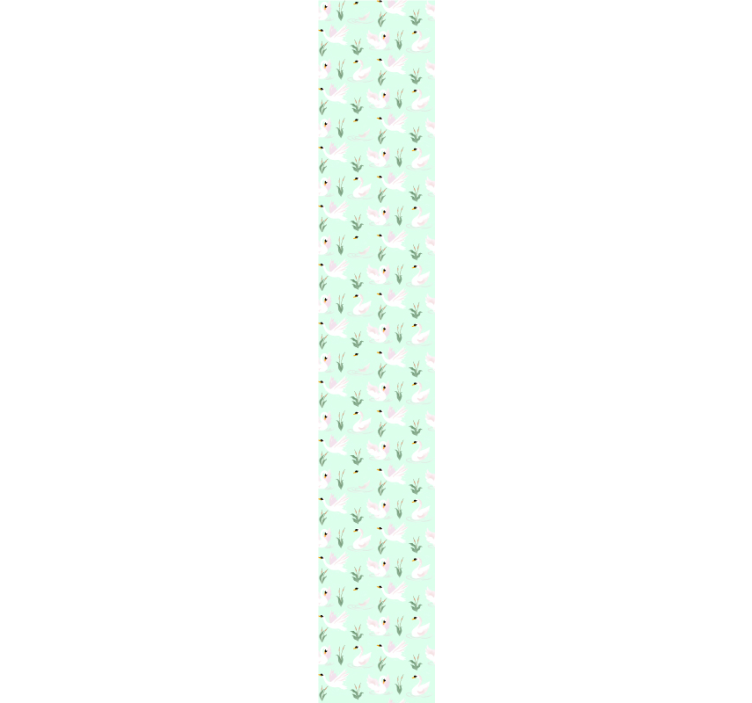 Zwanenpatroon dieren behang - TenStickers