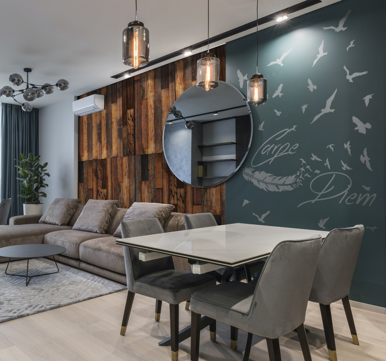 Natuurlijk rust hout behang - TenStickers