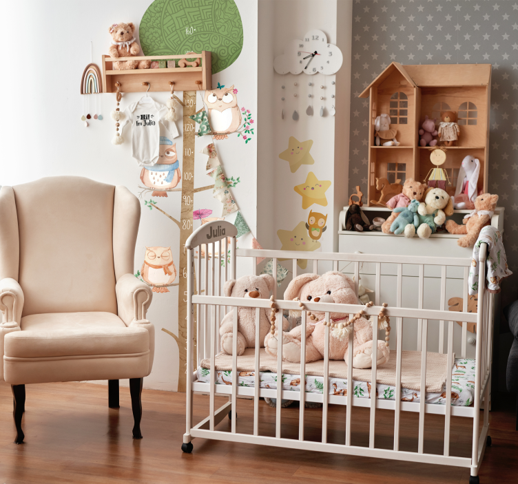 Eenvoud van sterpatroon sterren behang - TenStickers