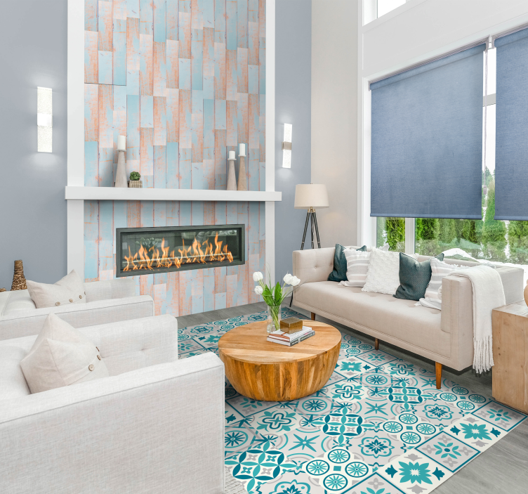 Hout behang Wit roze hout planken - TenStickers