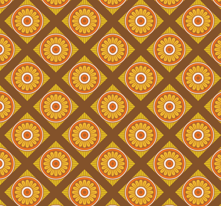 70's dods verticale strepen vintage behang - TenStickers