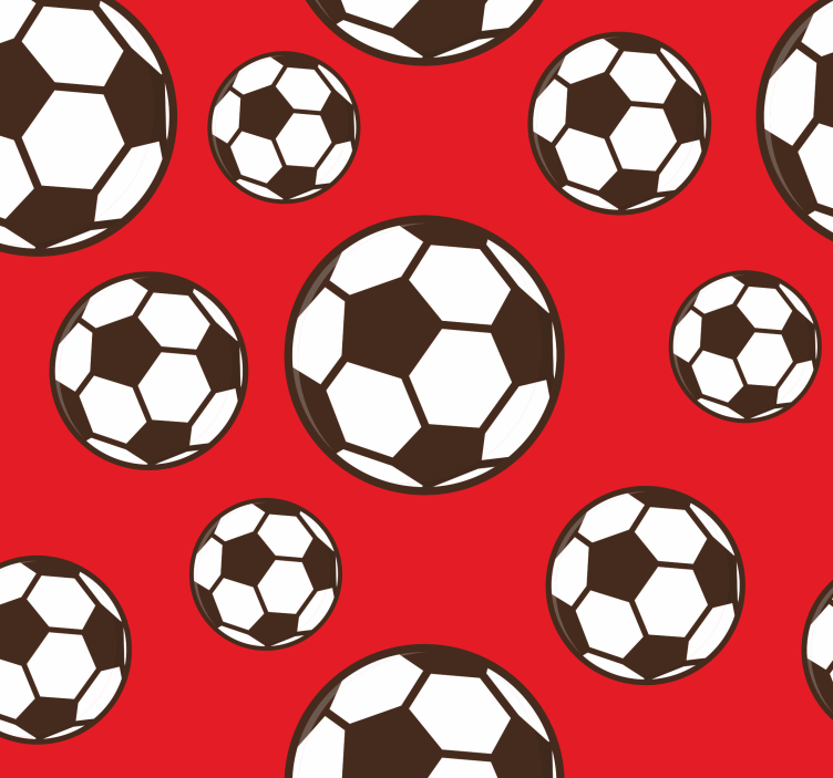 Voetbalpatroon spelen behang kinderkamer - TenStickers