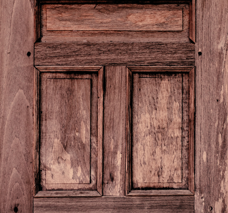 Houten paneel textuur bakstenen behang - TenStickers