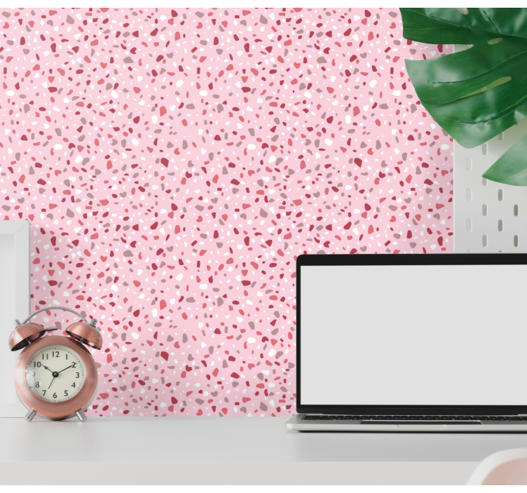 Terrazzo-textuur stippen behang - TenStickers