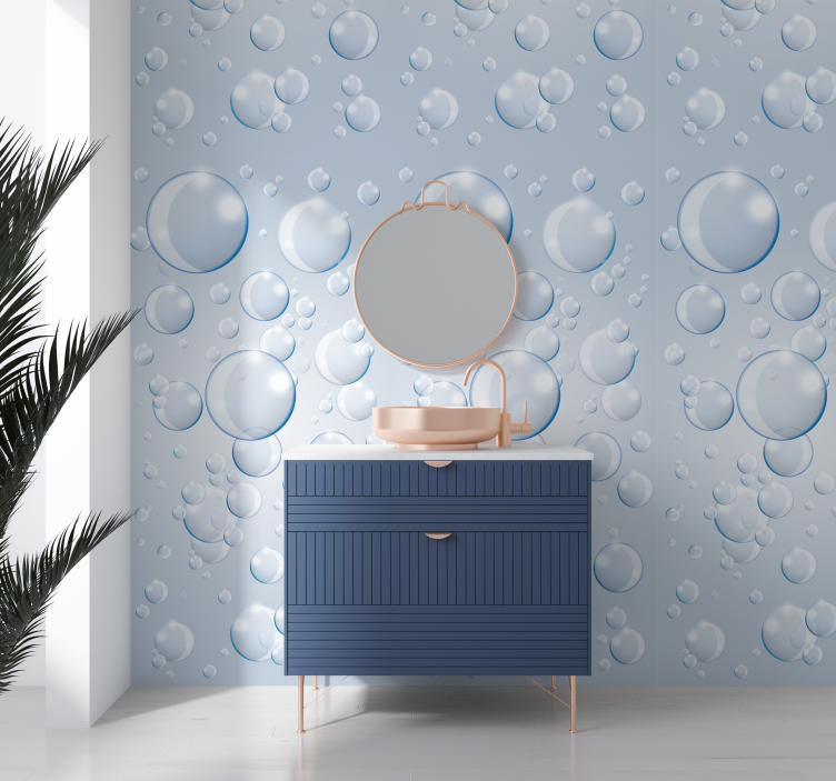 Abstract behang met Bubbels - TenStickers
