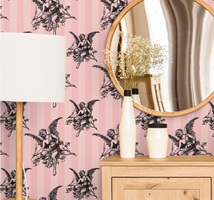 Barokke engelen behang barok - TenStickers