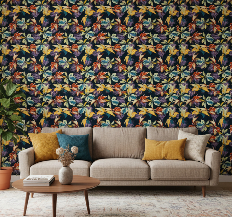 Behang bloemsierkunst tijgerlelie ontwerp - TenStickers