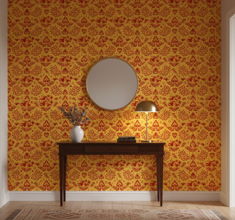 Behang gang botanische motief stijl - TenStickers